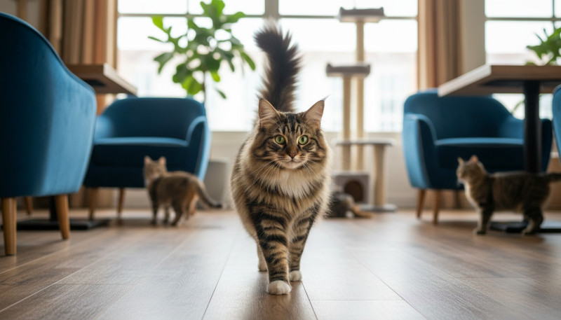 猫たちの健康診断、全員合格！