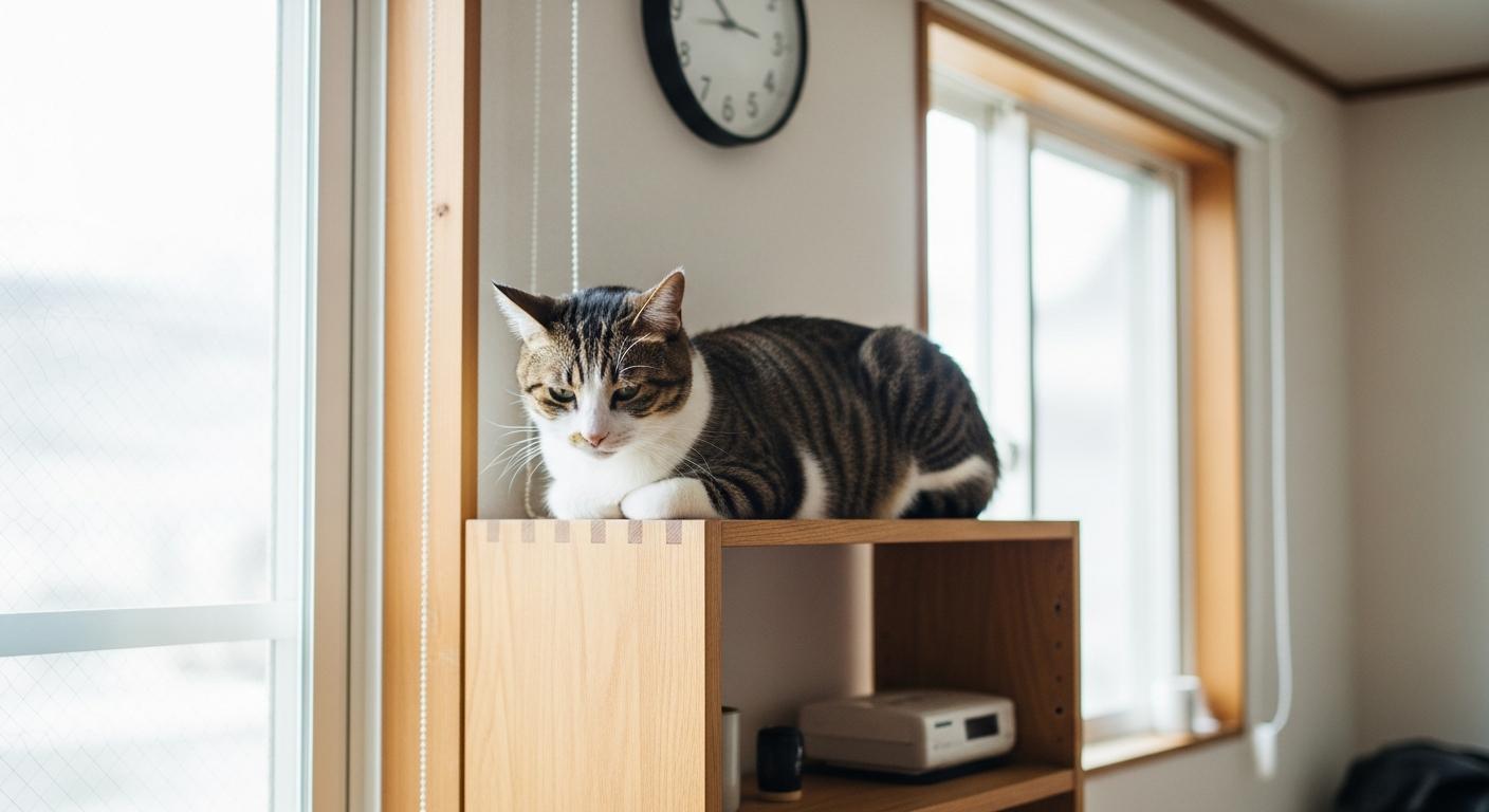 猫はなぜ高い場所が好き？“上下運動”の本能とキャットタワー選びのコツ
