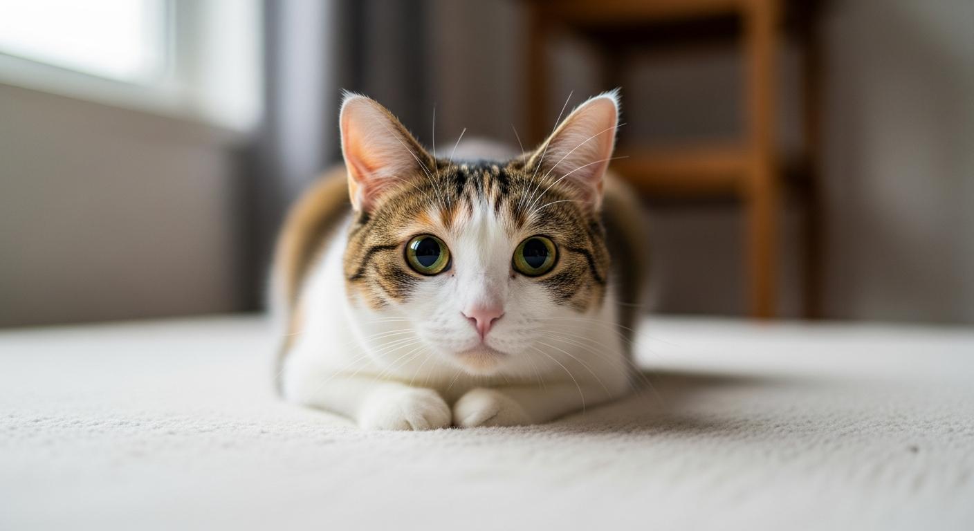 猫の香箱座り（食パンポーズ）はなぜ？前足をしまって座る気持ちを解説